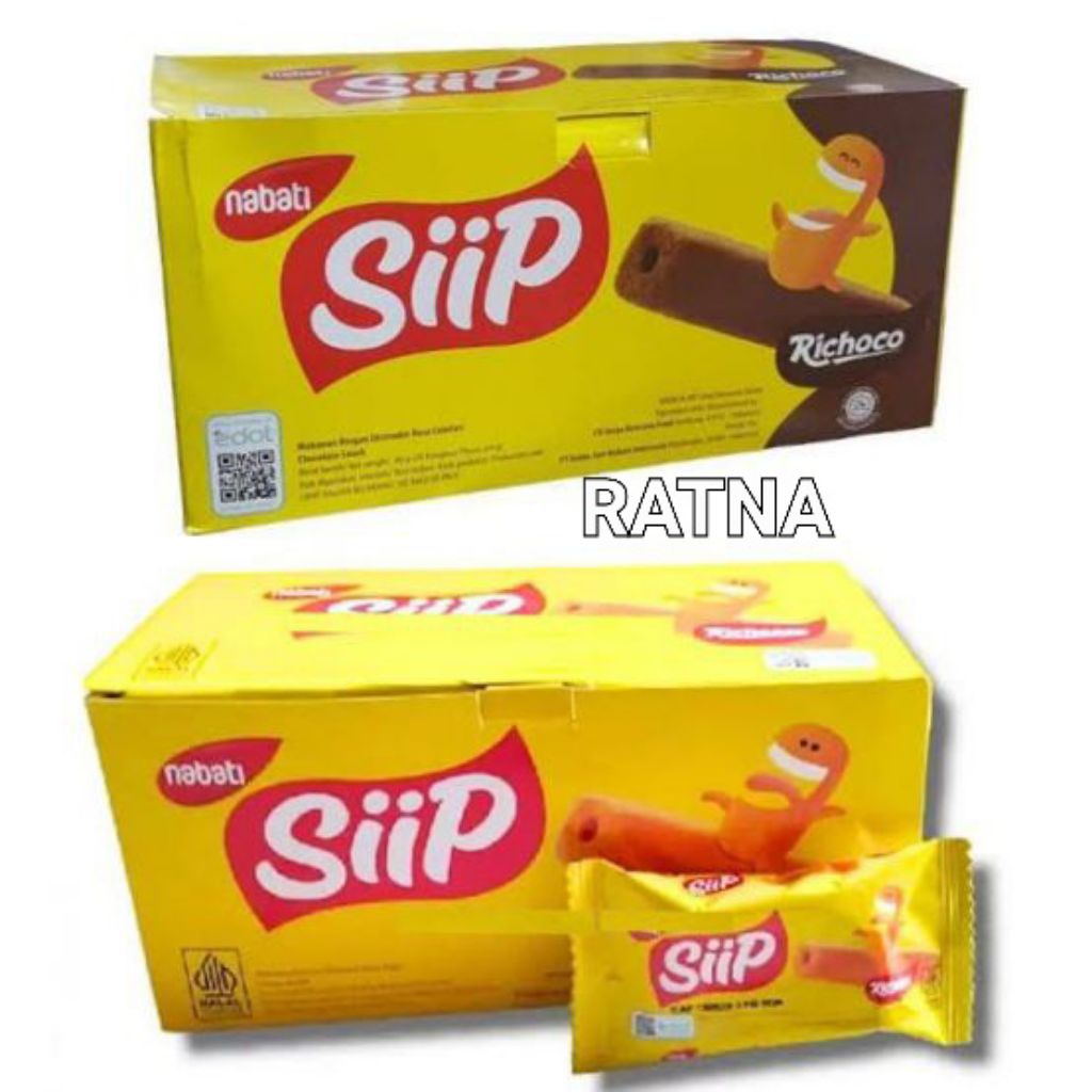 

SIIP / SIP Nabati Keju/ Cokelat (1 Box isi 20 Sachet)