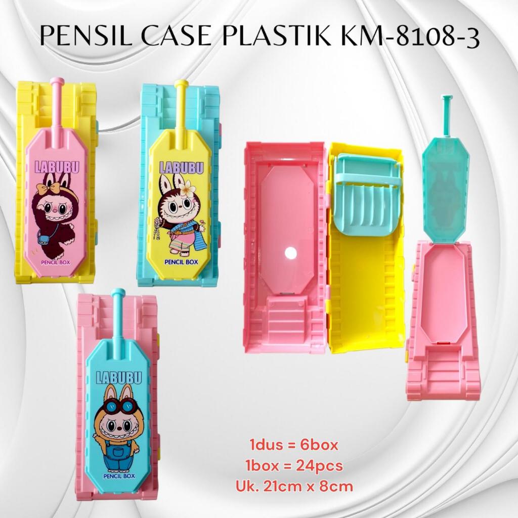 

PENSIL CASE PLASTIK KM-8108-2/ TEMPAT PENSIL ANAK MOTIF TANK
