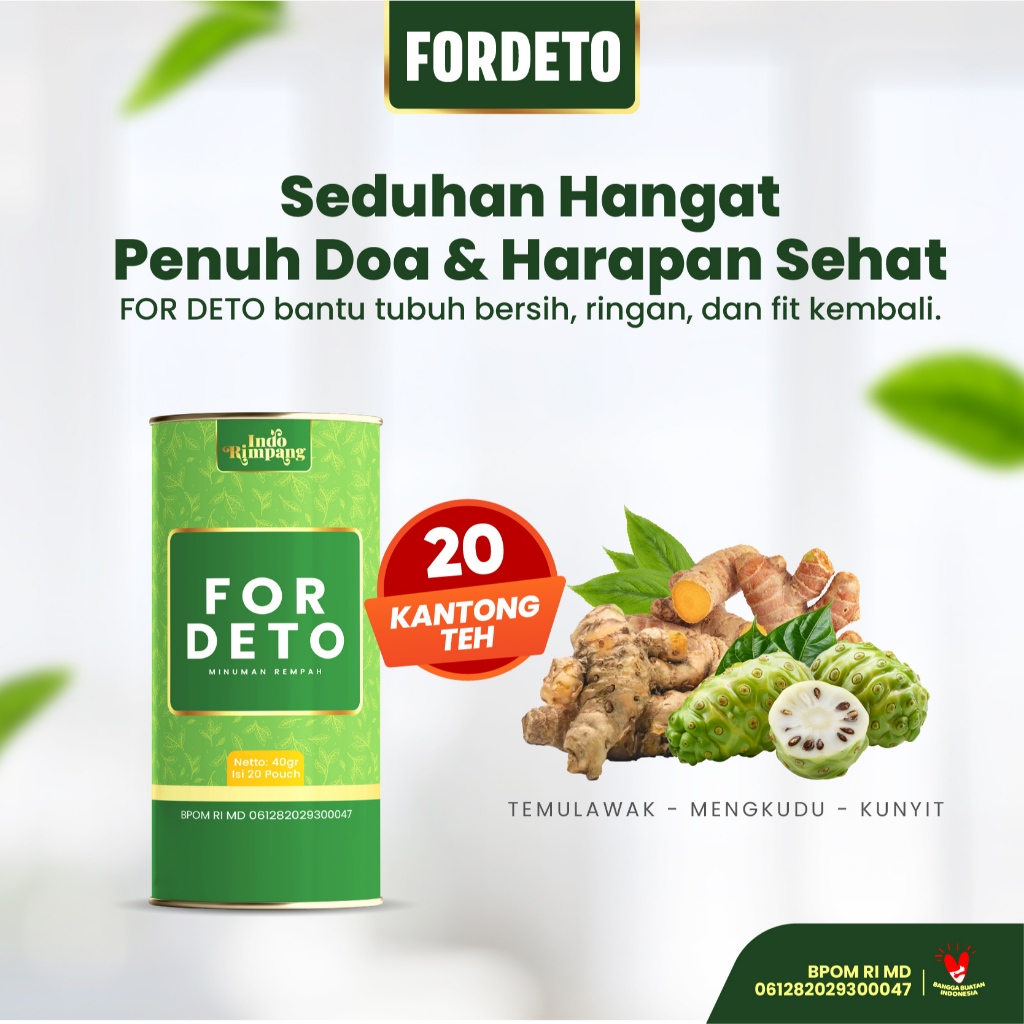 

For Deto Minuman Herbal Alami Detox Racun, Peredam Radang, Turunkan Gula Darah