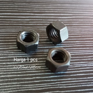 (5PCS)MUR DRAT KASAR M6 K10 UNIVERSAL / MUR KASAR / NUT ONLY HEXAGON DRAT KASAR GENUINE