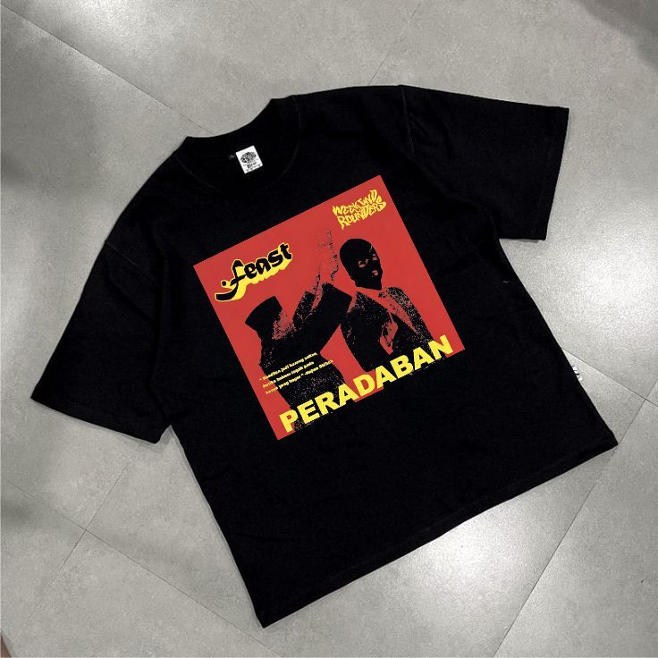 .Feast Peradaban Cover Album Tshirt Hitam