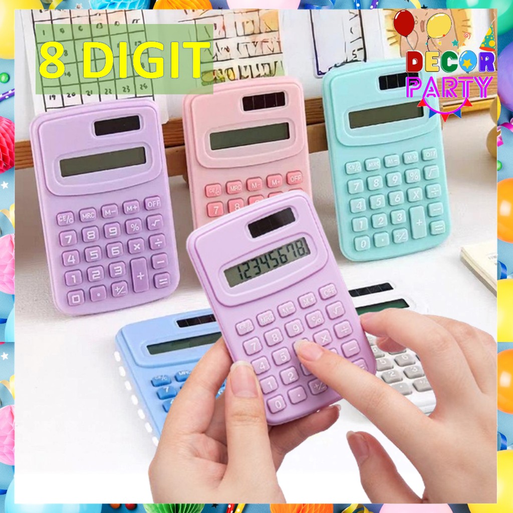 

DP Kalkulator 8 Digit Mini Warna Warni Pastel Kalkulator Kecil Warna Macaroon Lucu Calculator Mini Pocket Full Color Kalkulator Portable Praktis Untuk Anak Sekolah Pelajar Mahasiswa Belajar Ujian Kantor