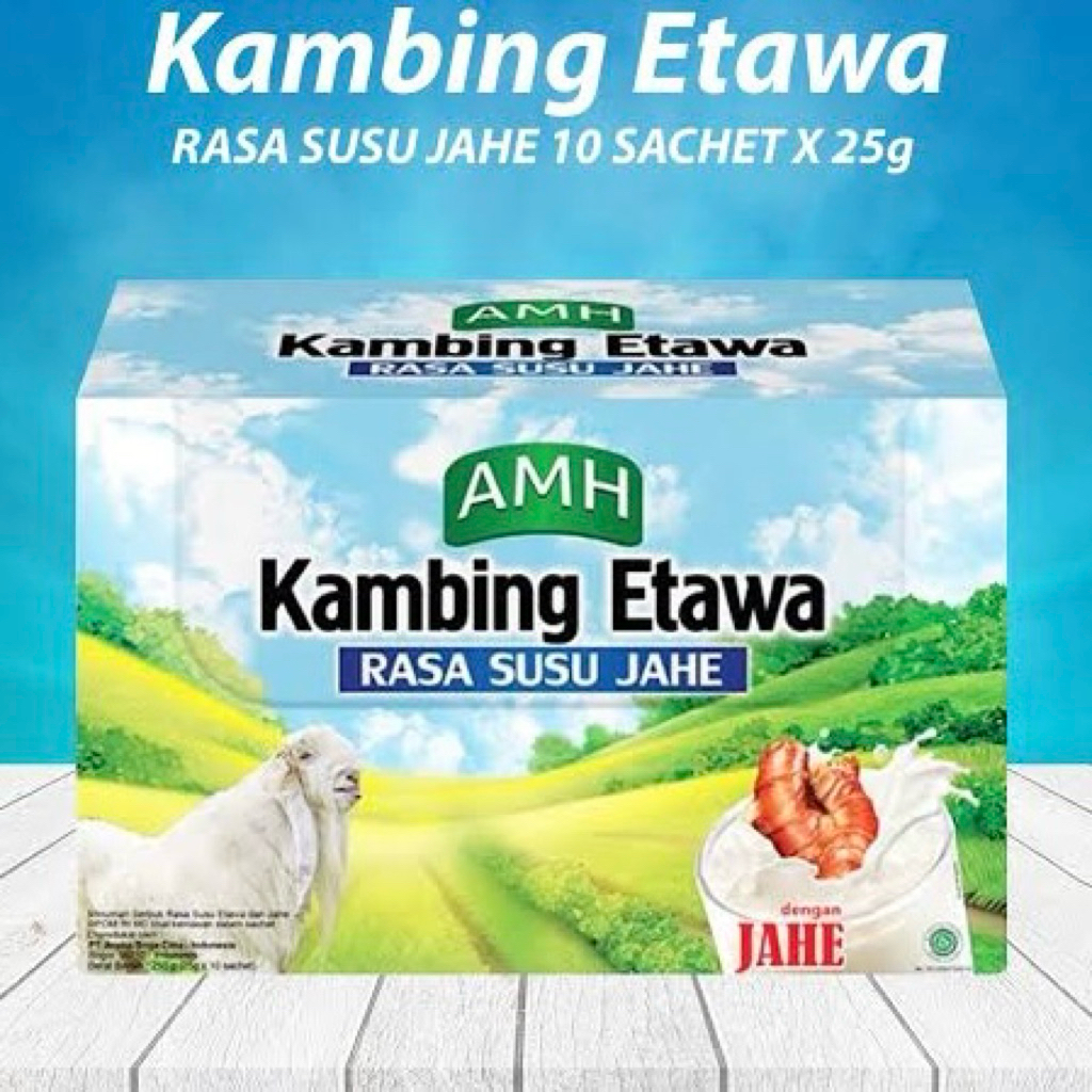 

Susu Kambing Ettawa AMH Rasa Jahe dan Original