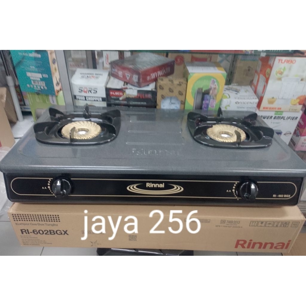 Kompor Gas Rinnai 2 Tungku Api Tornado Ri-602 BGX