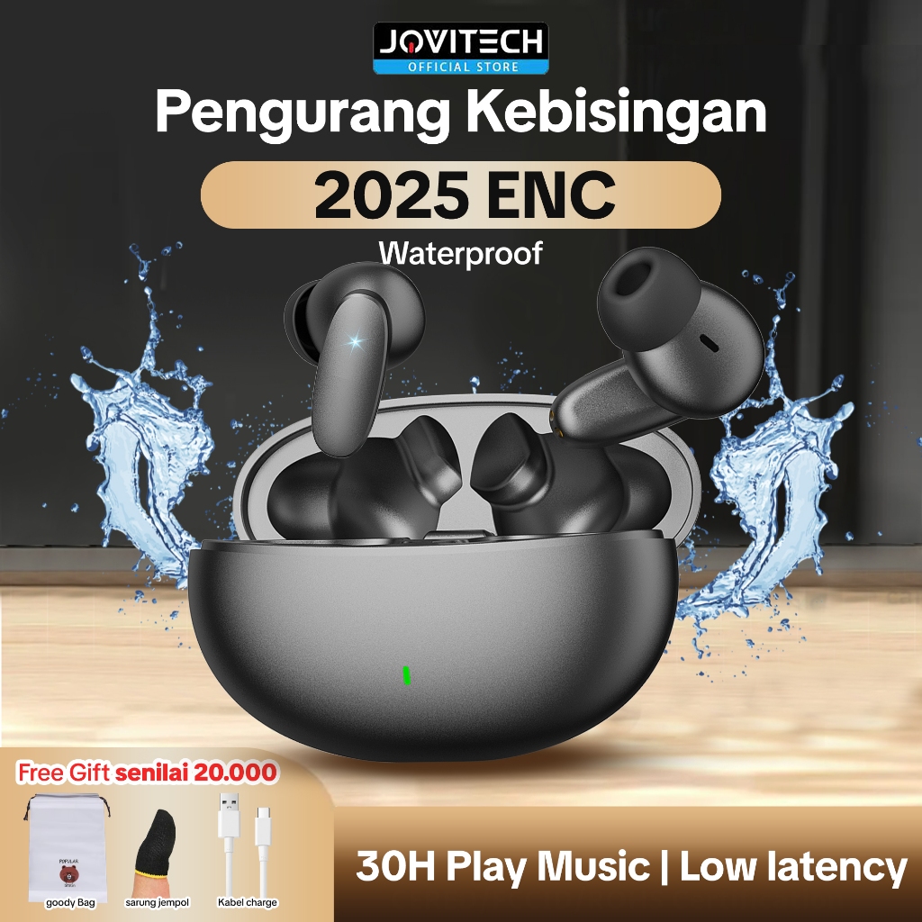 Jovitech TWS Gaming EP51C TWS Anti Delay Low Latency 60 MS Headset Wireless Earphone Bluetooth 5.3 I