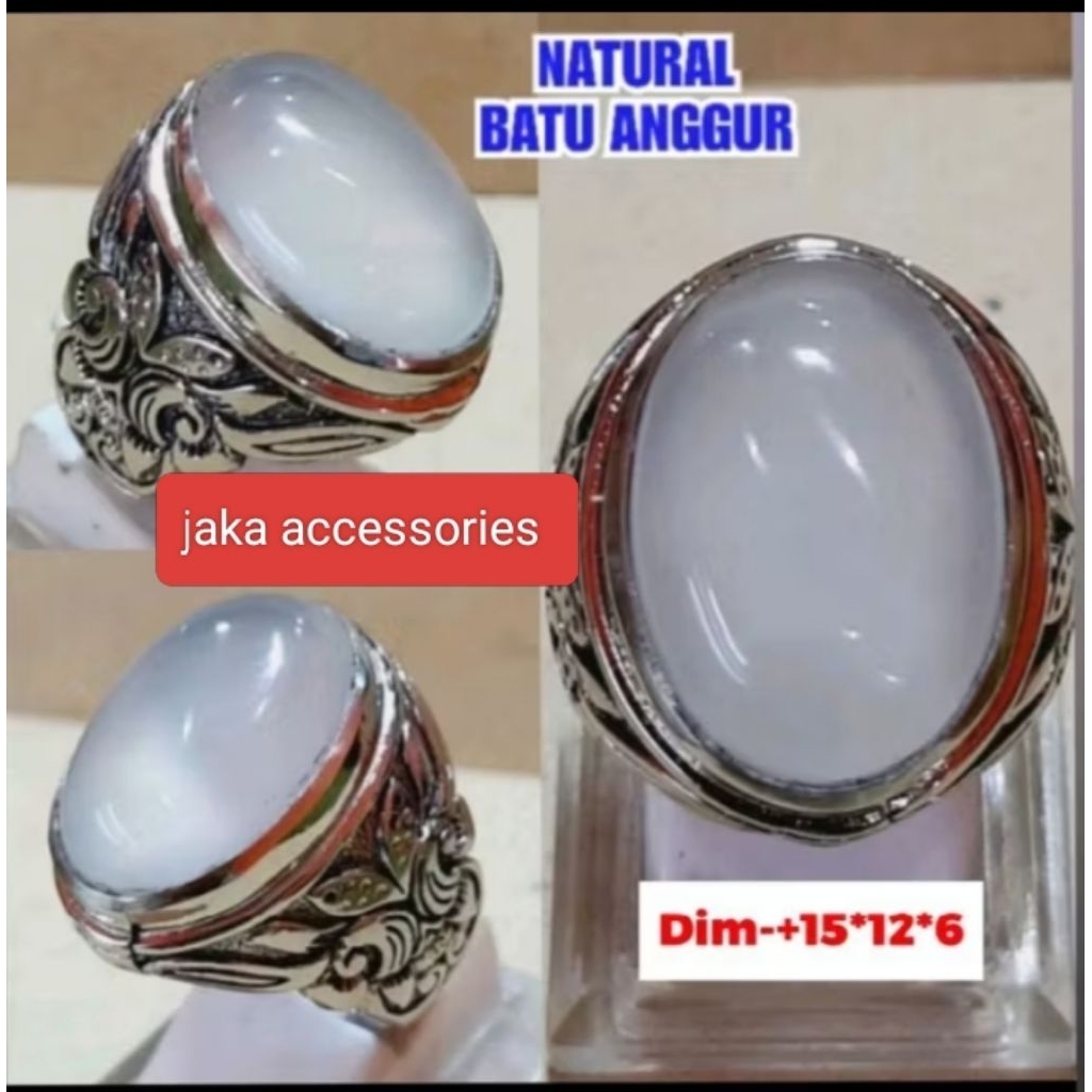Cincin batu anggur Baturaja NATURAL