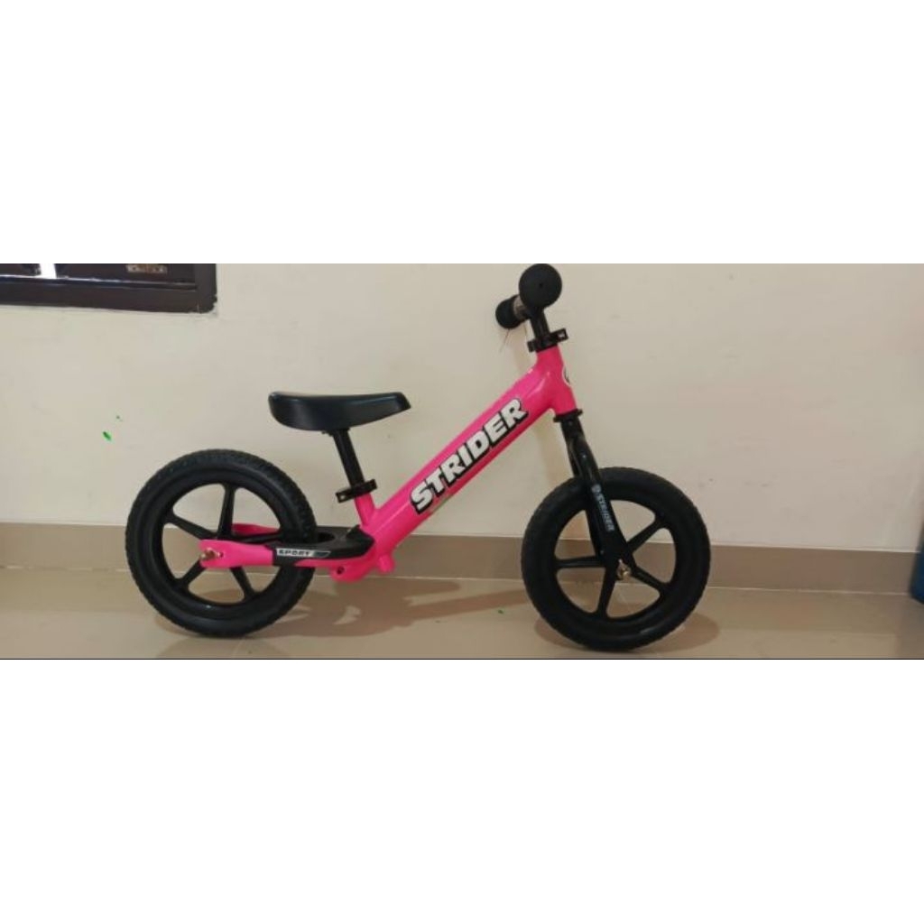 strider sport 12 pink preloved bekas second like new