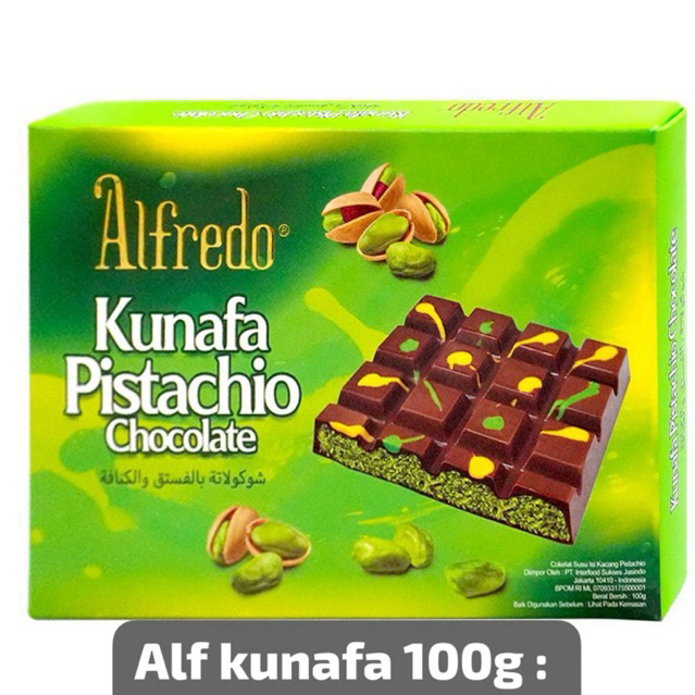

Kunafa Pistachio Alfredo varian 100gr & 200gr