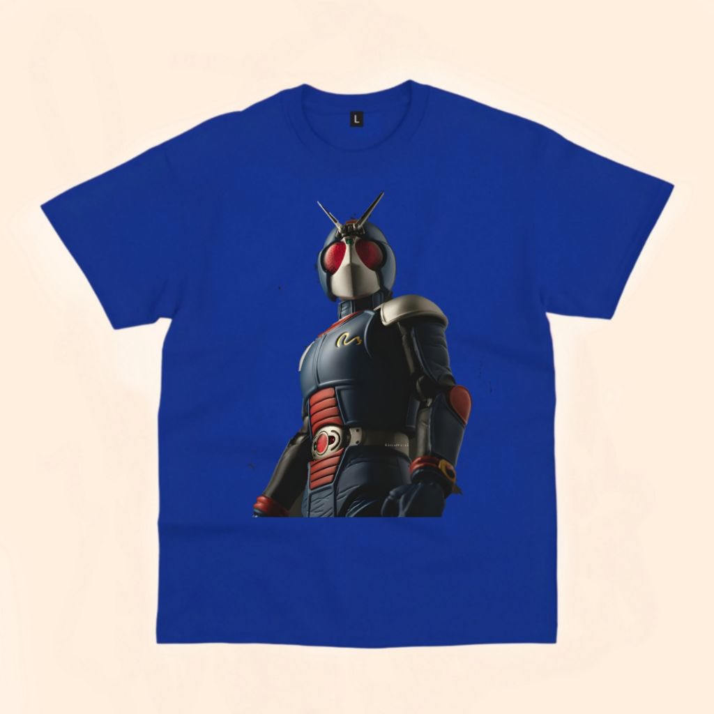 Kaos anak ksatria baja Hitam RX bio free nama