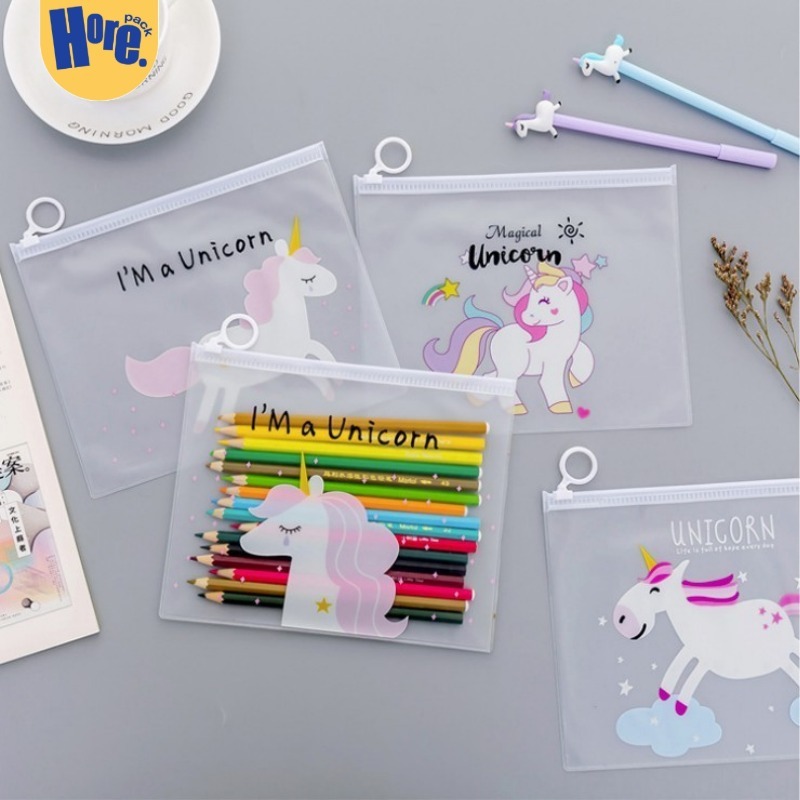 

Zipper Bag Transparan Unicord & Pink Panther / Tempat Pensil Unicorn