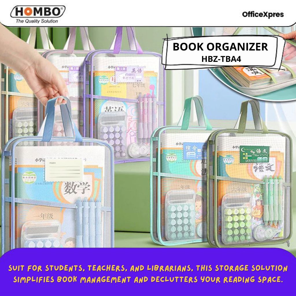 

Dokumen Bag Transparan 3 Lapis / Tas Dokumen 3 Lapis / 3 Layer Book Organizer / Tas Folder Portabel Jaring A4 HOMBO