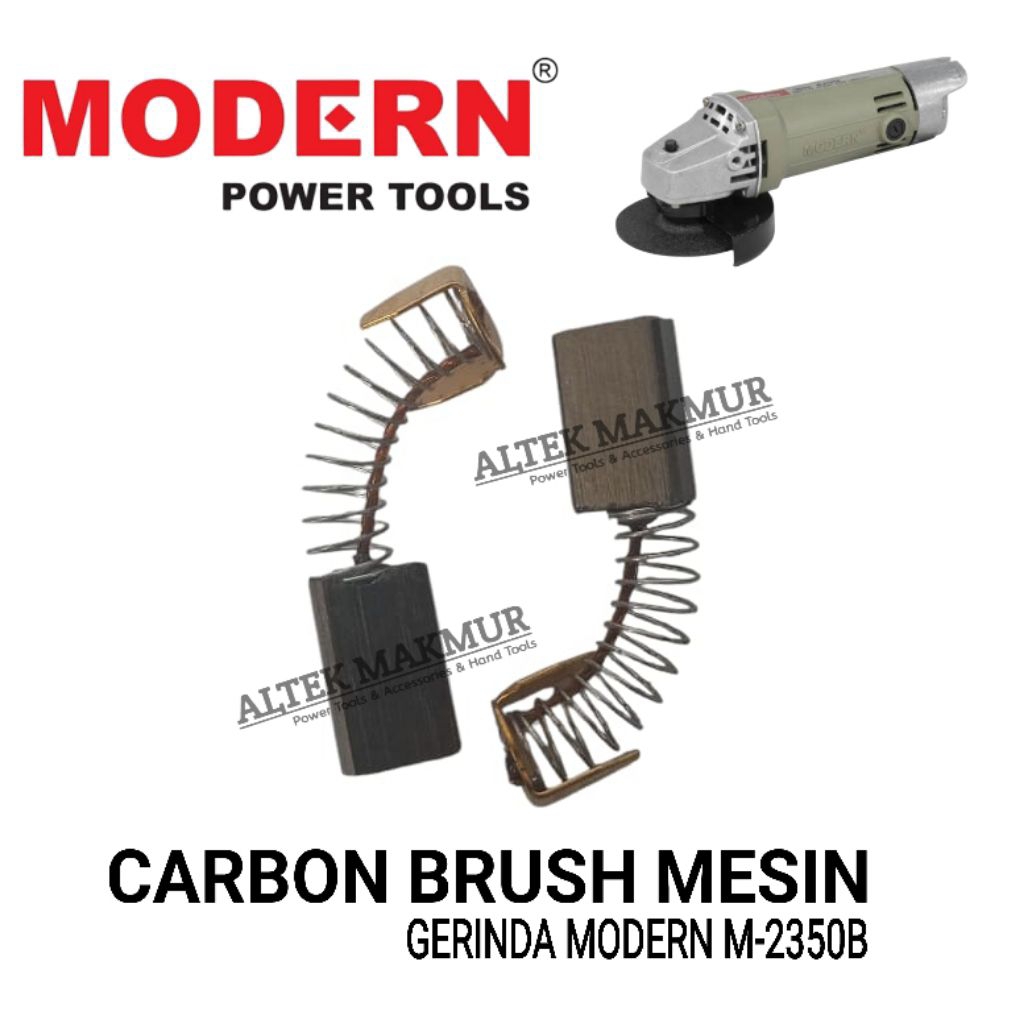 Sparepart Brostel For Mesin Gerinda Modern M-2350B / Carbon Brush Gurinda Grinda M2350B / Coal Kul B