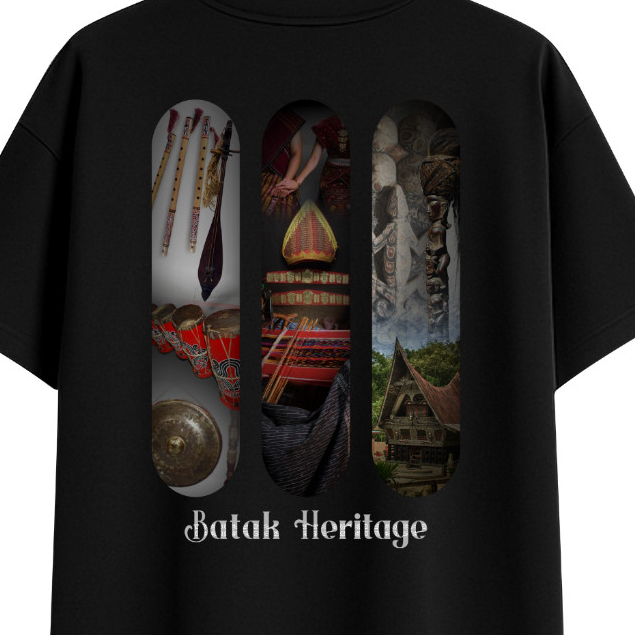 BATAK HERITAGE Kaos Batak Pakaian Pria & Wanita Bahan Cotton Combed 24s