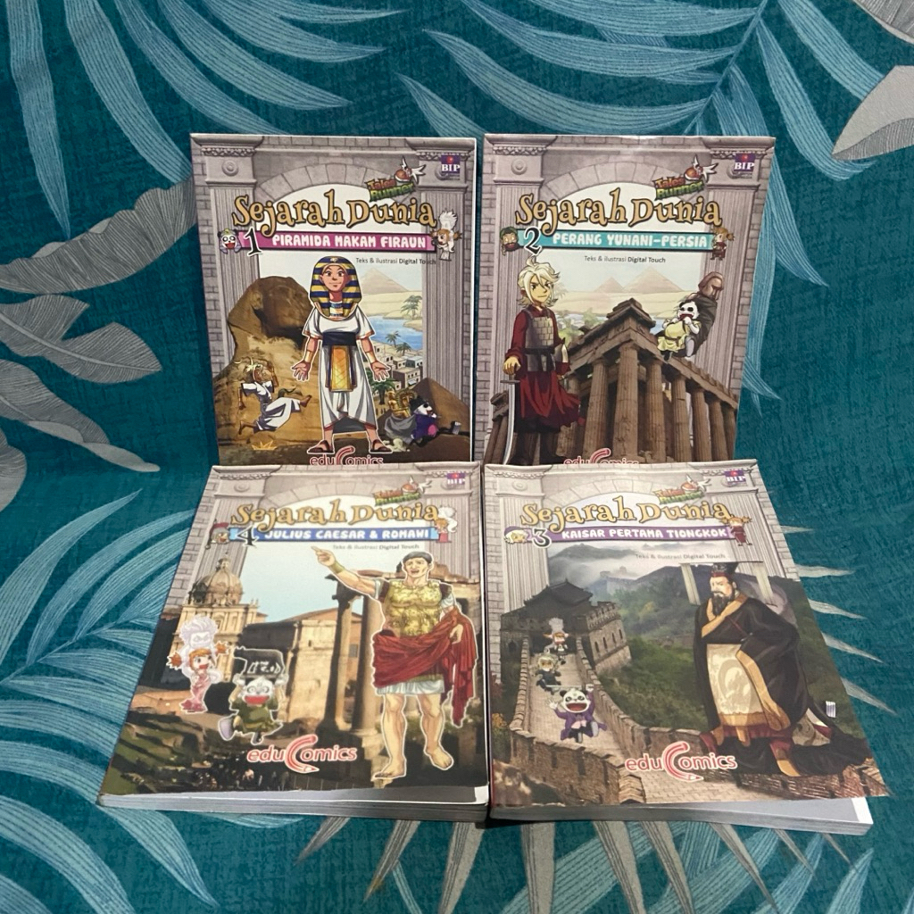 Paket Komik Seri Sejarah Dunia Tales Runner 1-4 Kaisar Tiongkok Piramida Yunani Persia Romawi Set Ta
