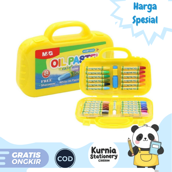 

M&G Oil Pastel easy Washable / Krayon 12 Warna & 24 Warna