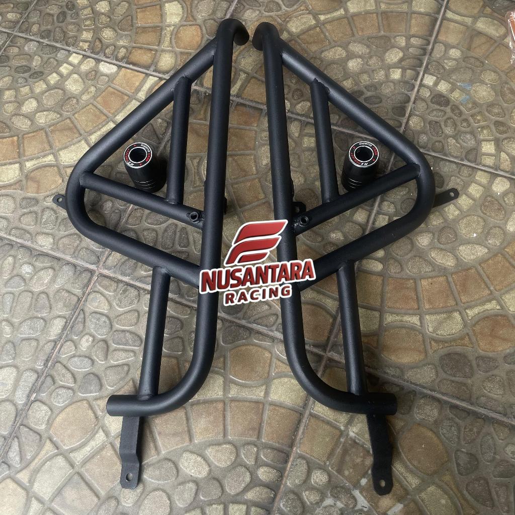 YAMAHA XSR 155 PAKET PELINDUNG BODY XSR 155 COVER RADIATOR XSR 155 FRAME SLIDER XSR 155 BLACK DOFF C