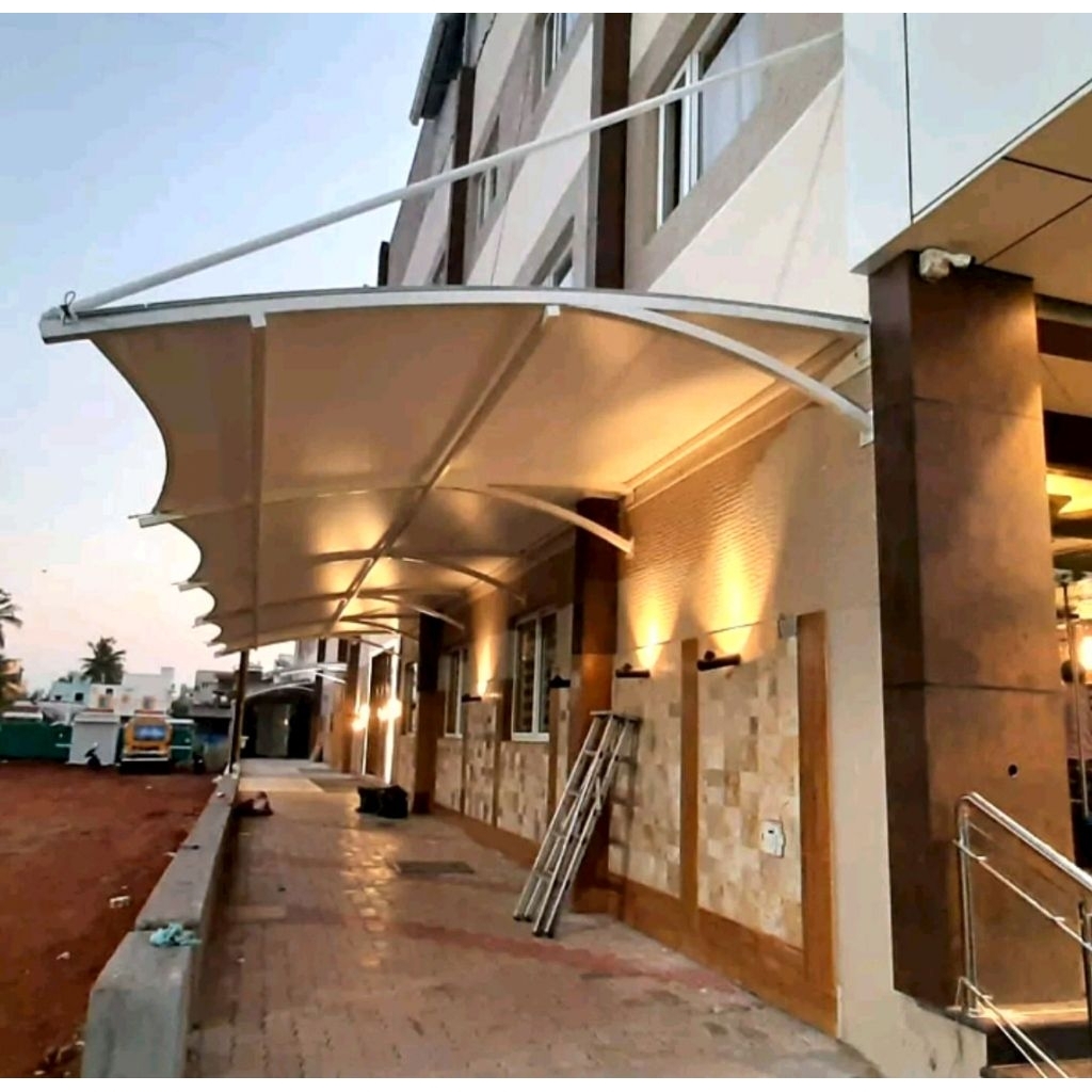 Kanopi Membran bahan pvc 420 dan 550 gsm bahan agtex termurah