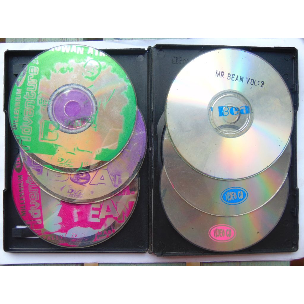 VCD Mr Bean 6 Disc Tanpa Sampul Bonus Kotak