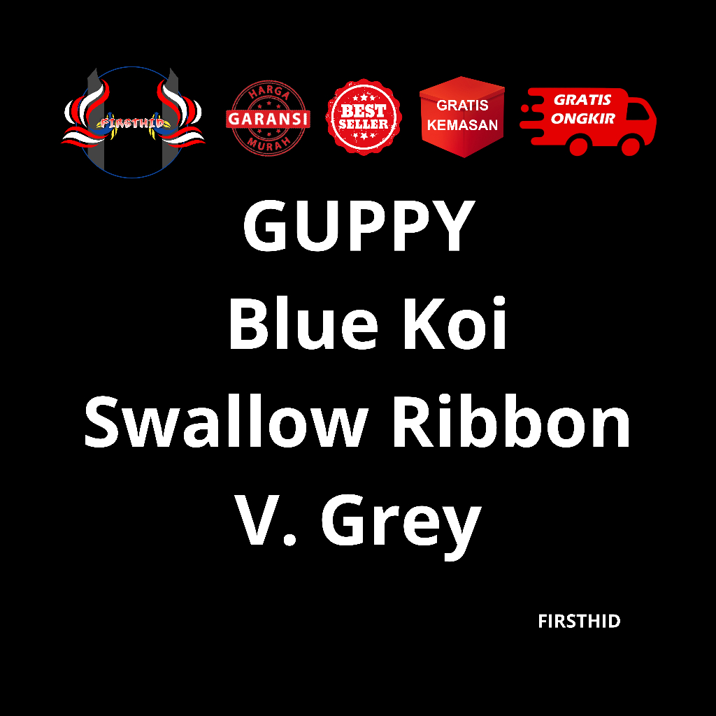 (BEST SELLER) Aksesoris Akuarium GUPPY Blue Koi Swallow Ribbon Shark Fin C penghias ruangan