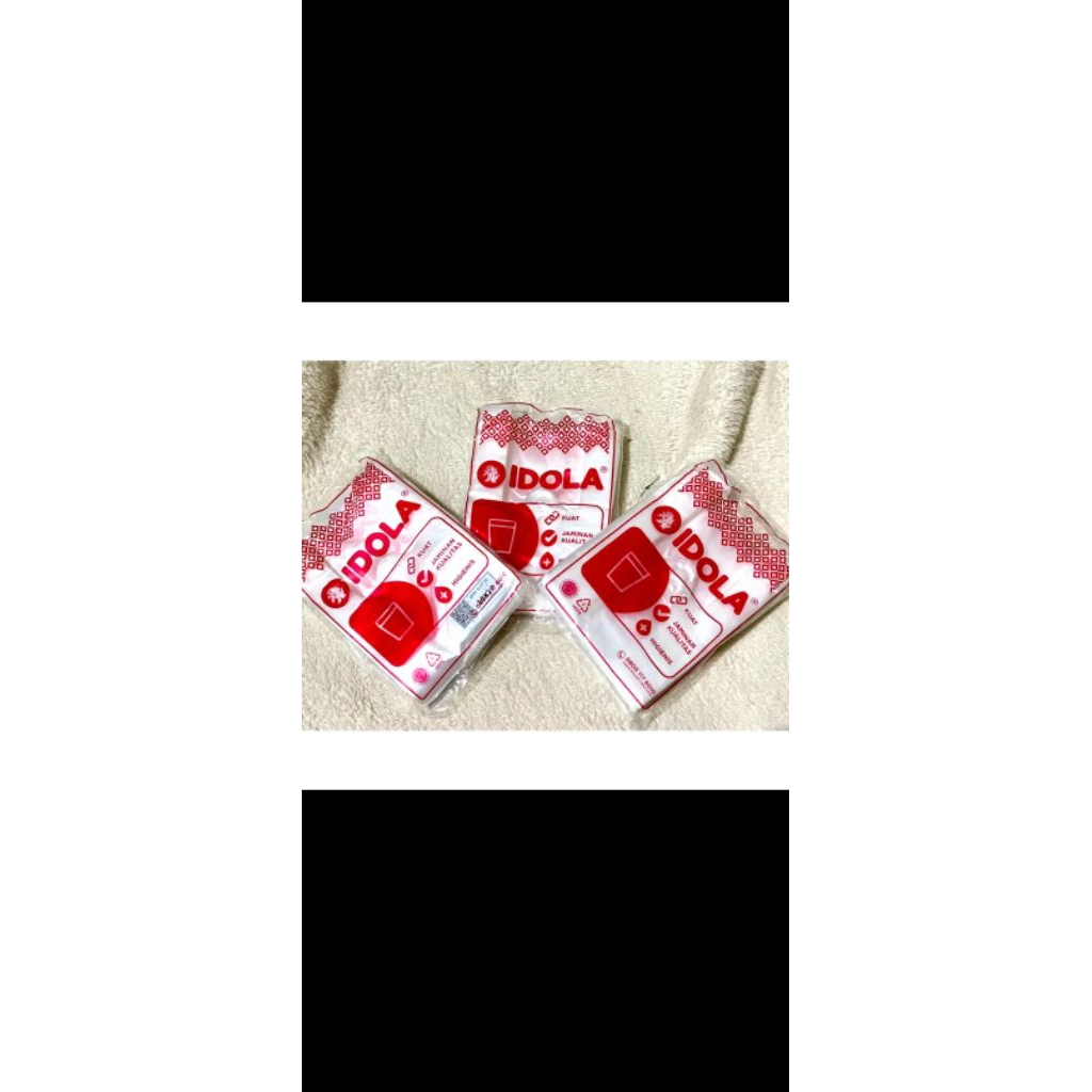 kantong kresek idola/ kantong pop ice/