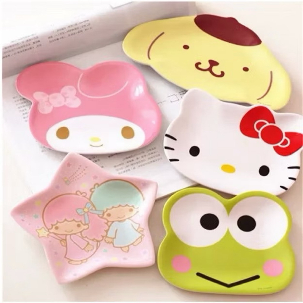 Piring Melamin Mini Motif Sanrioo Piring Lucu Piring anak anak