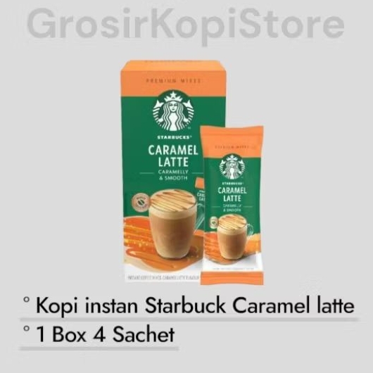

Kopi Instan Bubuk Starbuck Caramel latte- Kopi Bubuk Sachet