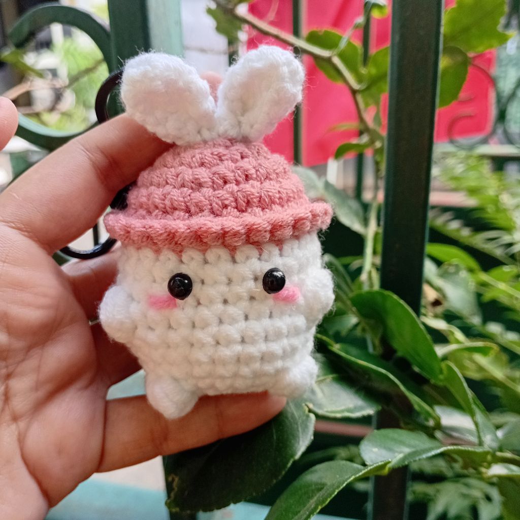 Ganci Rajut Karakter Souvenir #ganci #rajut