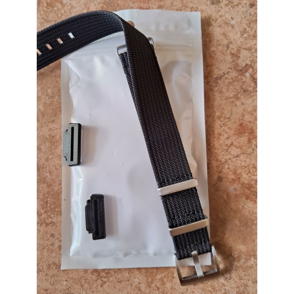 Strap Ribbed Nato Nylon Premium 18mm + Adapter 18 to 18