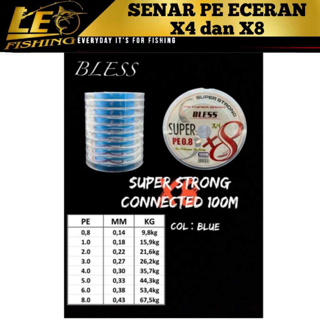 1METER ECERAN SENAR PE X4 X8 X9 ECERAN PE TERLARIS