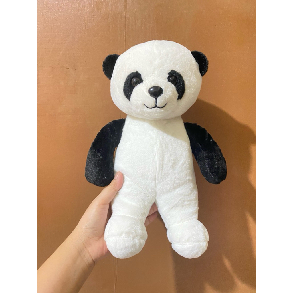 Boneka Karakter Panda Lucu size 35cm / Boneka Panda / Boneka Panda Imut / Boneka Panda Putih Hitam