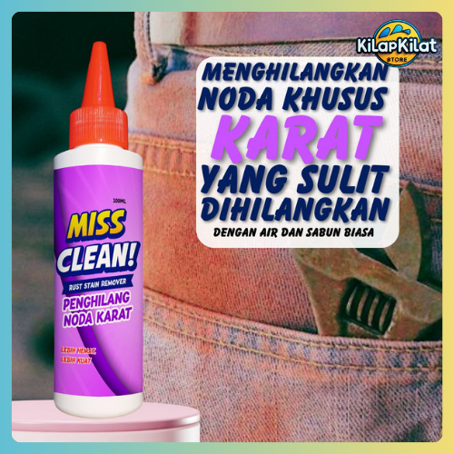 Penghilang noda karat Miss Clean penghilang noda karat membandel pembersih noda kotor kena karat