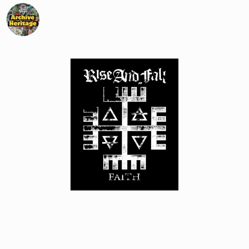 

sticker Rise and Fall belgian hardcore punk band stiker