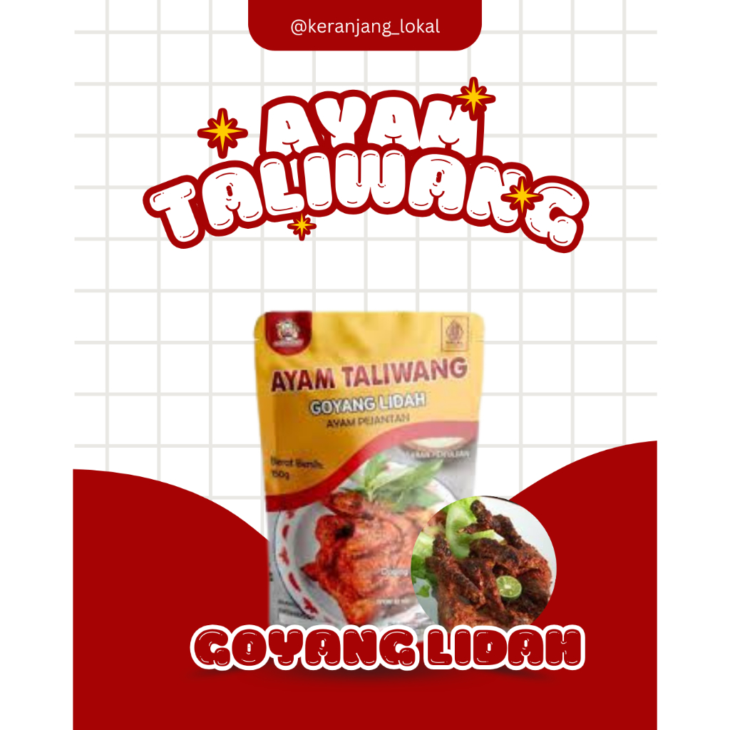 

Oleh Oleh Khas Lombok NTB Ayam Taliwang Goyang Lidah