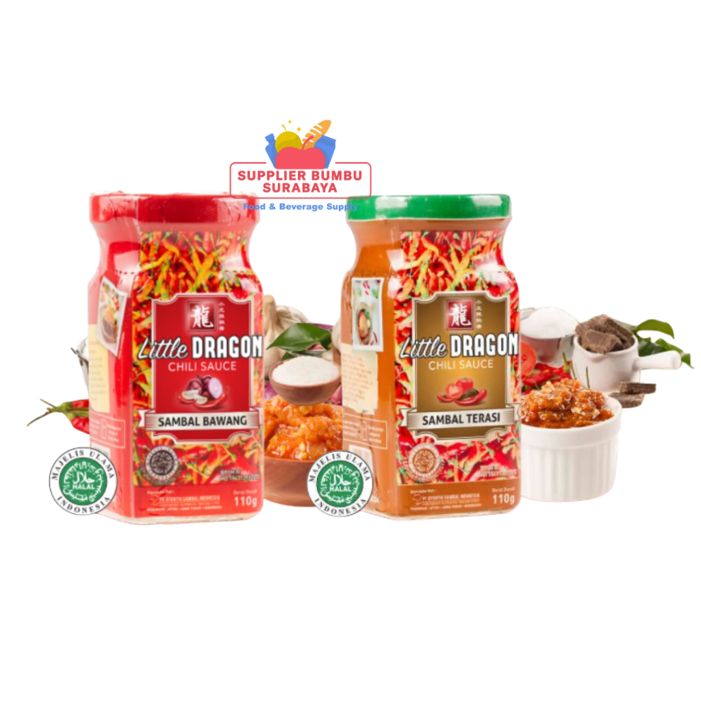 

Little Dragon Sambal Bawang Terasi Otentik Botol 110g