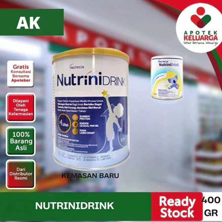 Nutrinidrink Rasa Vanila 400 GRAM 1-12 Tahun# SUSU NUTRISI DAN GIZI ANAK#SUSU PERTUMBUHAN