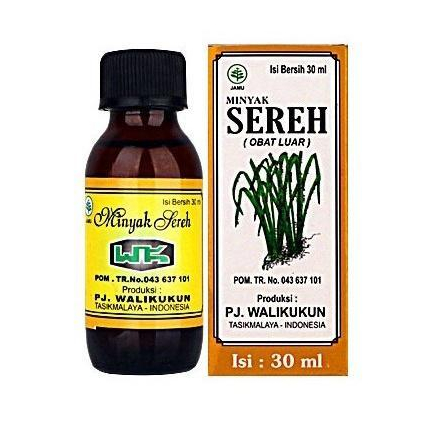 Walikukun Minyak Sereh / Minyak Sereh Wangi 100% Murni 30 ML