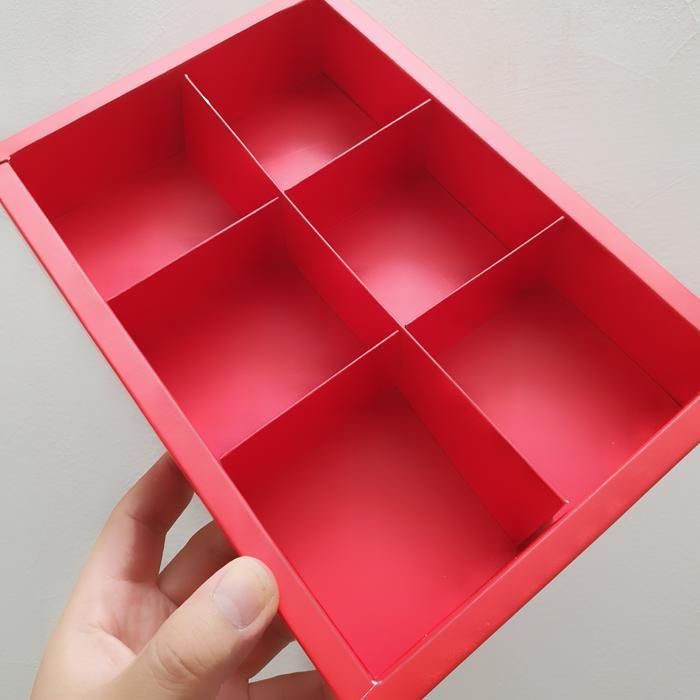 

(5 Pcs) Dus Mika Polos Eggtart Sekat 6 Ukuran Luar 24.5 x 17.5 x 4.5 cm