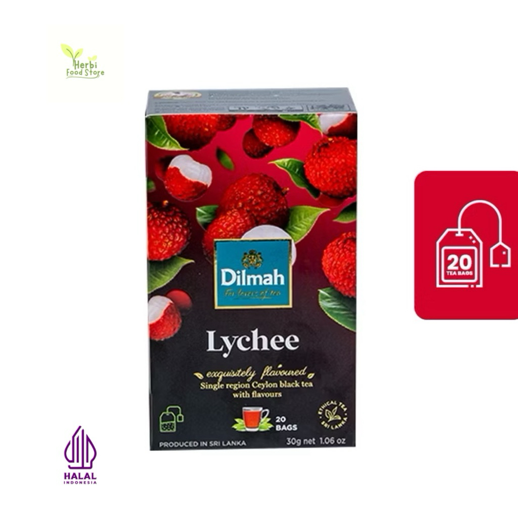 

Dilmah Lychee Tea - Teh Celup Minuman Leci