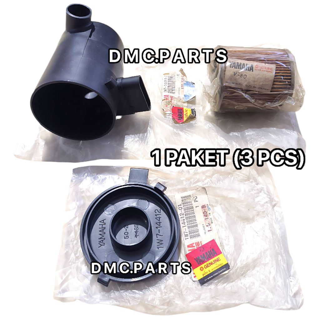 RUMAH BOX FILTER ( MODEL BULAT ) YAMAHA V80 PLATINA TAHUN 1979-1980 ORIGINAL NOS CASE TUBE AIR CLEAN