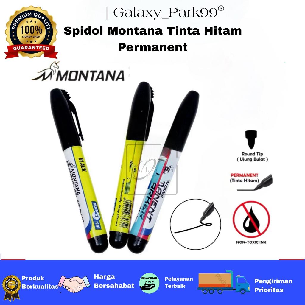 

Montana / Esco Spidol Permanent Tinta Hitam (MP-11) Retail Satuan Bisa Di isi Ulang Terlaris GLX