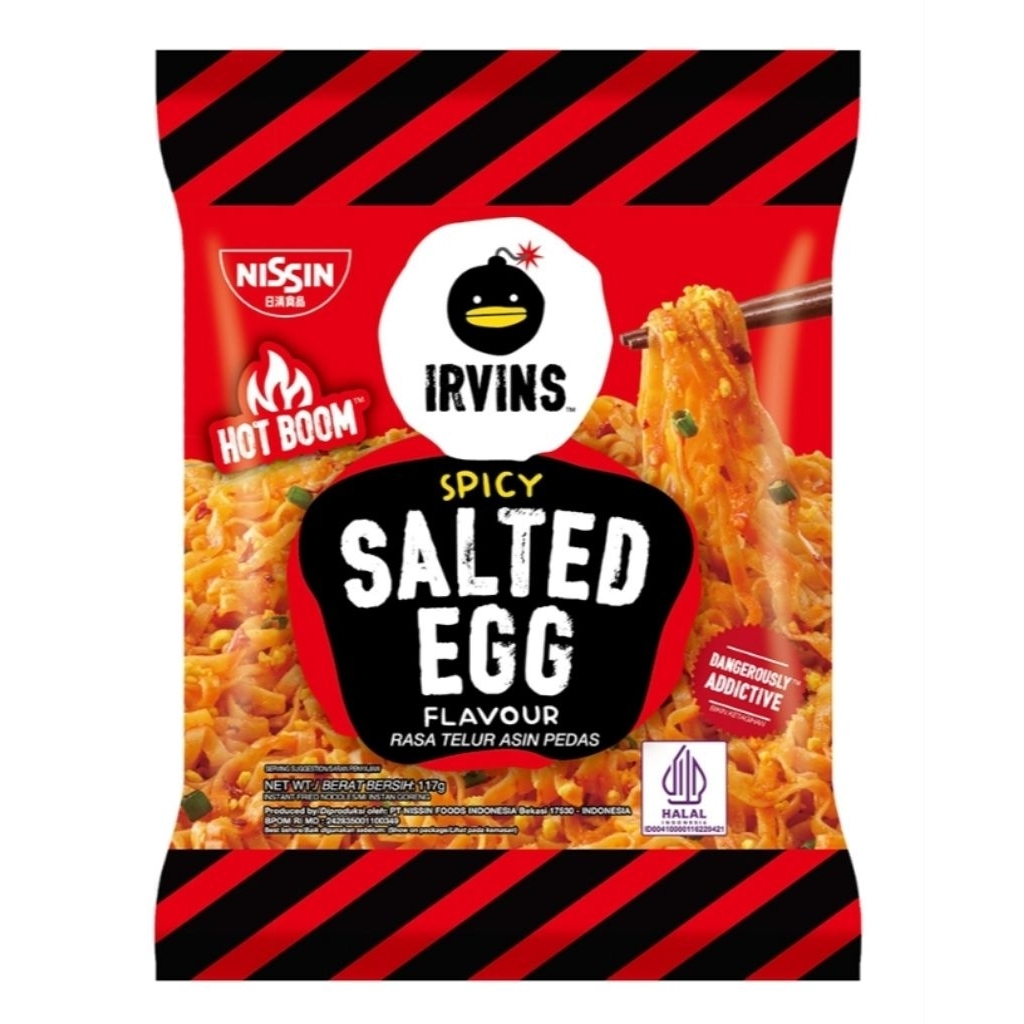 

Nissin Irvins Mi Instan Rasa Telur Asin Pedas 117 g