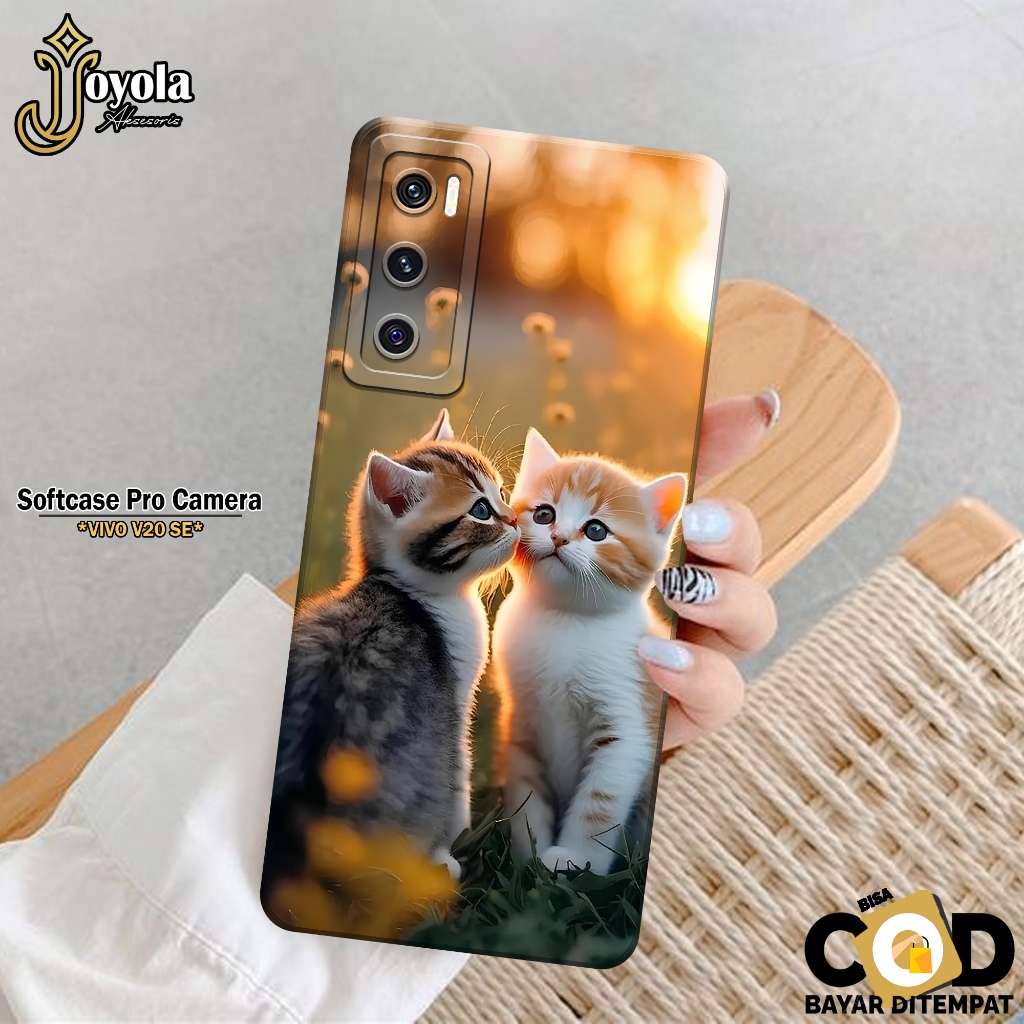 Case Vivo V20 SE Casing Hp Vivo V20 SE JOYOLA Case Kucing Kesing Vivo V20 SE Silikon Cover Pro Camer