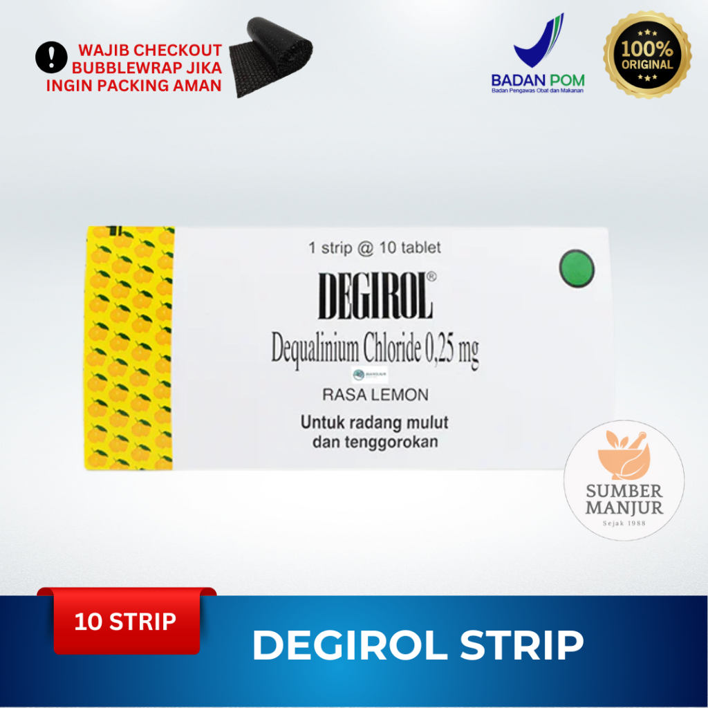 DEGIROL STRIP - OBAT RADANG MULUT DAN TENGGOROKAN
