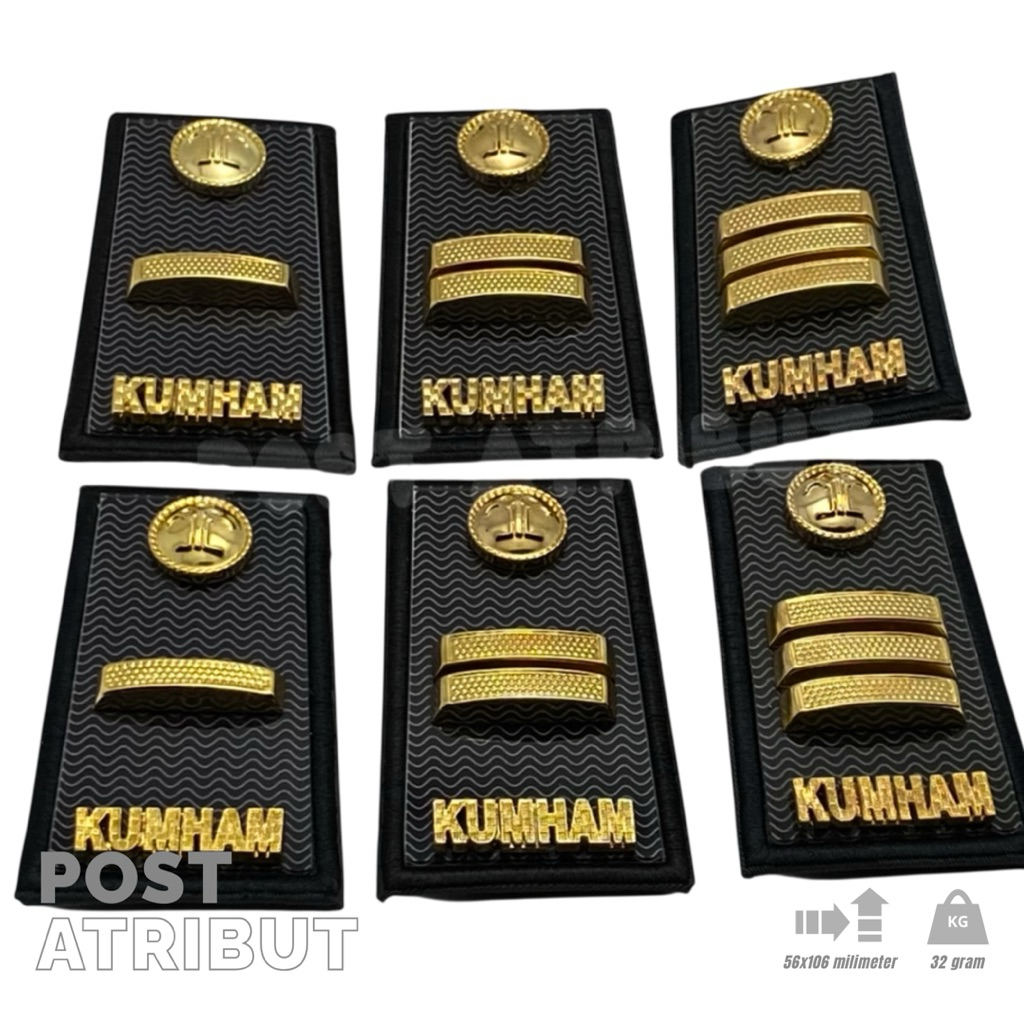 Pangkat  PDH KUMHAM Golongan 3A-4B PDH Logam akrilik Terbaru / Pangkat KUMHAM TERBARU / Pangkat Akri