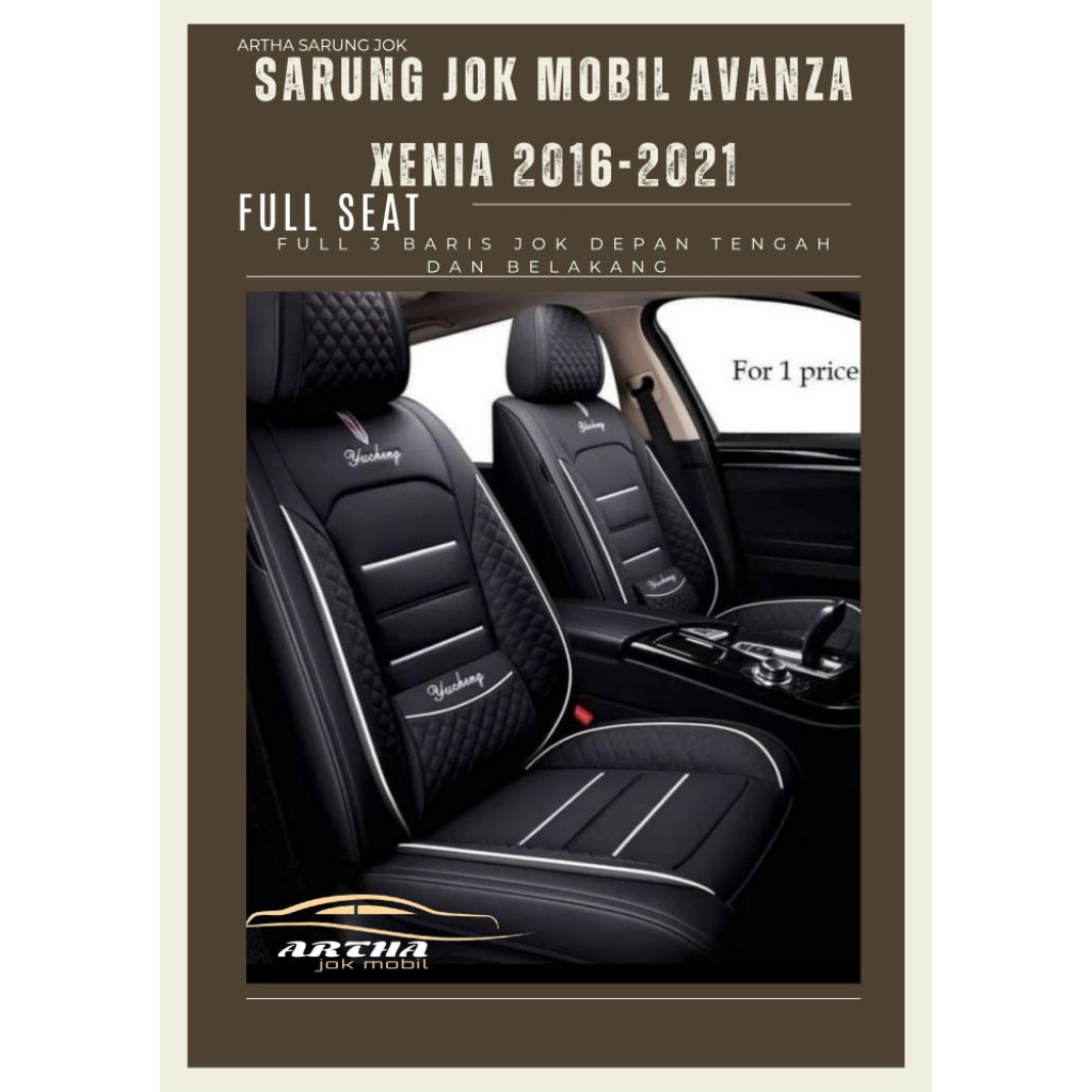Sarung Jok Mobil Avanza Xenia 2016-2021 Full Seat ( sudah termasuk busa )
