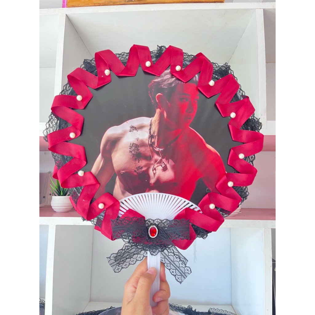 Erunie Adachi Bangchan Stray Kids Uchiwa, Kipas Tangan, Kpop Merchandise