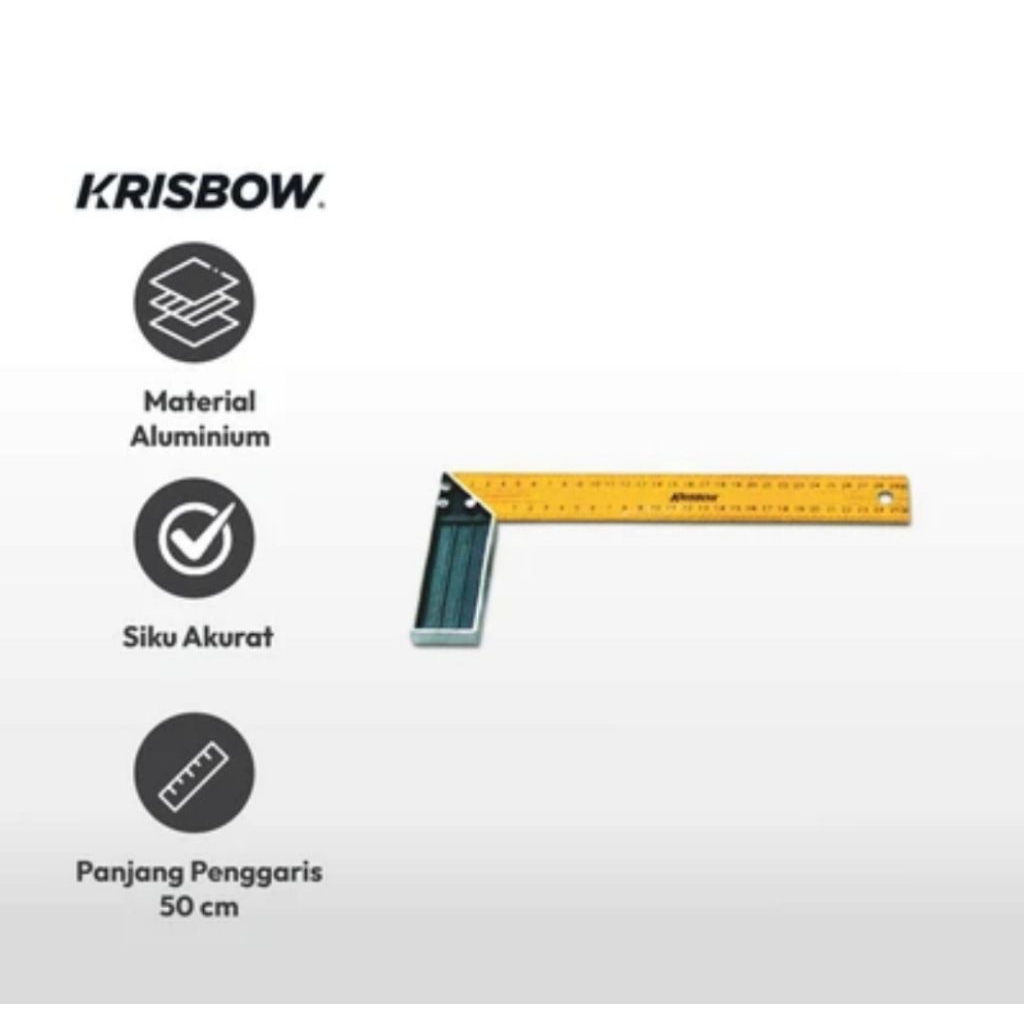 

KRISBOW 50 CM PENGGARIS SIKU BESI