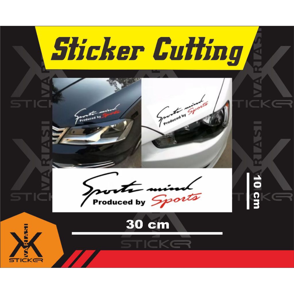 

stiker SPORT MIND ukuran 30 x 10