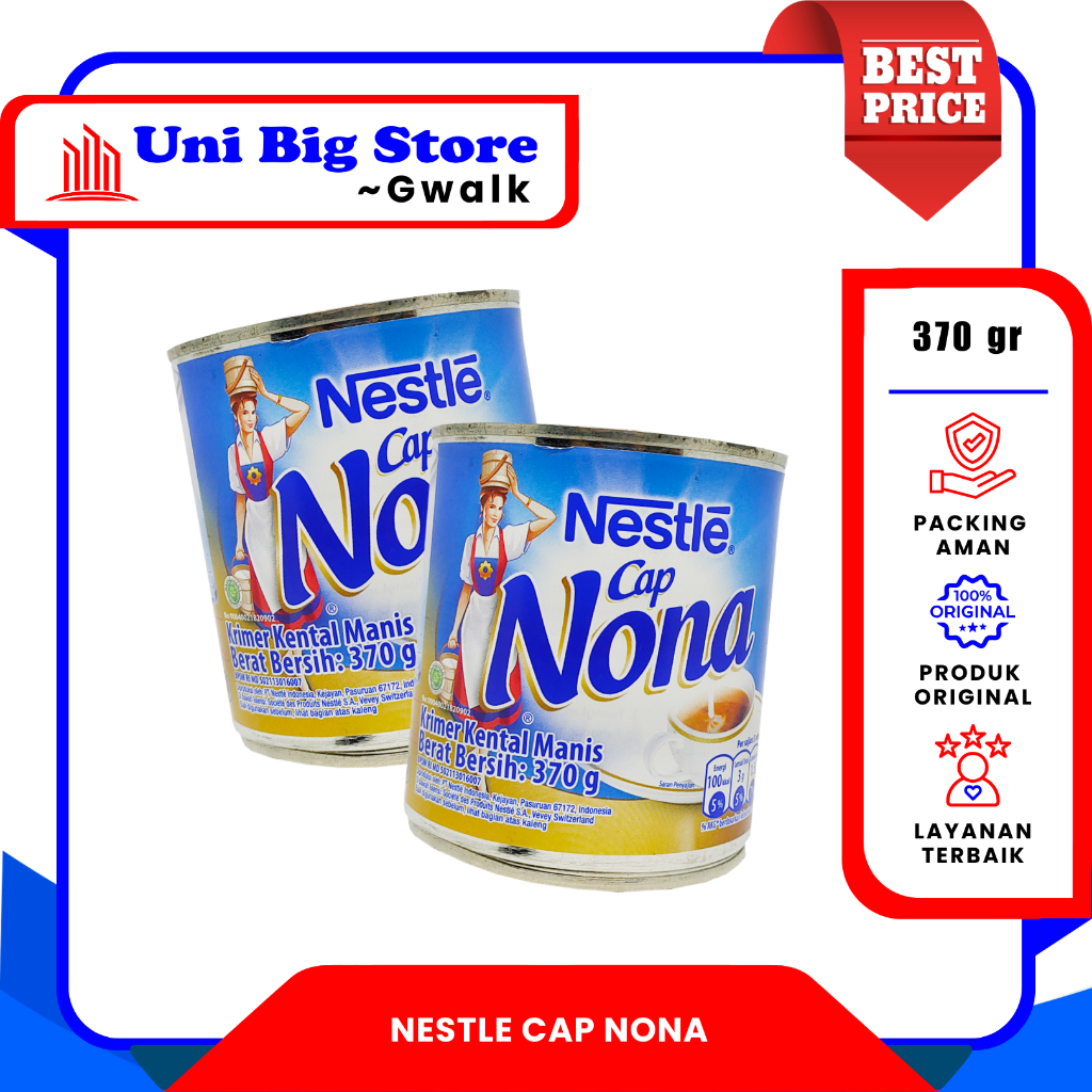 

NESTLE CAP NONA SUSU KENTAL MANIS KALENG CAN - 370 gr
