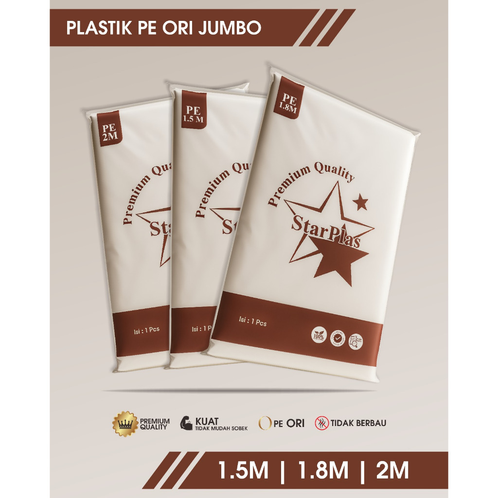 STARPLAS - Plastik Furnitur Kasur Spring Bed Pelindung Debu Pembungkus Matras Jumbo 1.5m/1.8m/2m